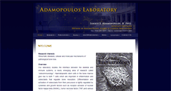 Desktop Screenshot of adamopouloslab.com